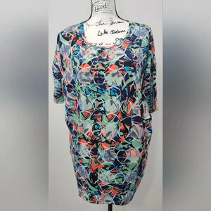 LuLaRoe Women's Irma High Low Short Sleeve Tunic Size M NWT